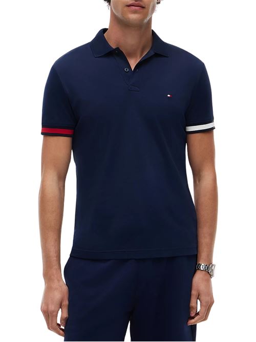 Polo slim fit in cotone fluido Tommy Hilfiger | MW0MW42743DCC
